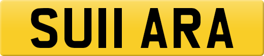 SU11 ARA private number plate